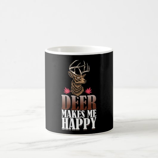 Mug La chasse aux cerfs me rend heureux et drôle (Centre)