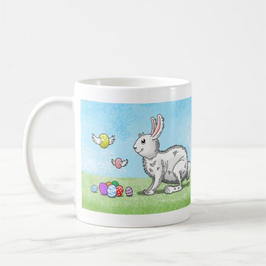 Mug La chasse aux œufs du lapin de Pâques (Gauche)