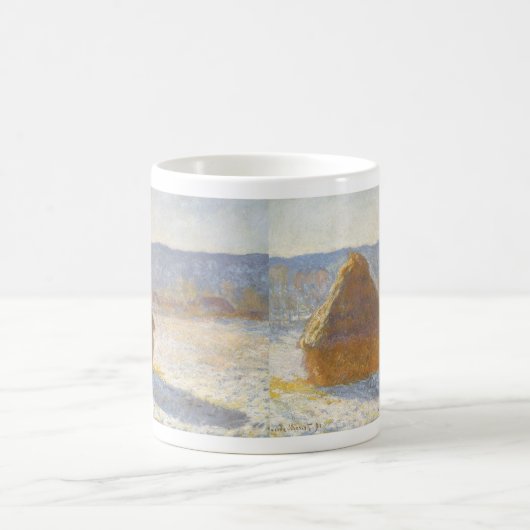 Mug La cheminée à grain du matin, Effet neige de Claud (Centre)