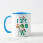 Mug La chenille très affamée Oui à l'espoir (Gauche)