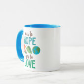 Mug La chenille très affamée Oui à l'espoir (Devant gauche)