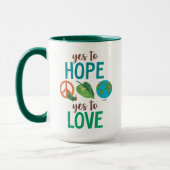 Mug La chenille très affamée Oui à l'espoir (Gauche)