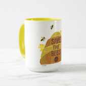 Mug La chenille très affamée Sauvez les abeilles (Devant gauche)