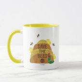 Mug La chenille très affamée Sauvez les abeilles (Gauche)