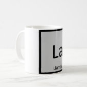 Mug La - Chimie des Llamas Tableau Périodique Élément (Devant gauche)
