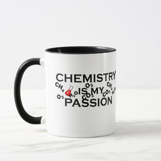 Mug la chimie est ma passion drôle les citations de ch (Gauche)