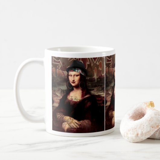Mug La Chola Mona Lisa Mexicaine (Avec donut)