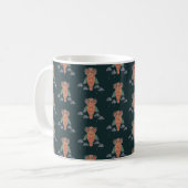 Mug La chouette de sagesse et de fleurs (Devant gauche)