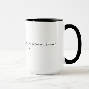 Mug La citation à partir de 1984 deux de George Orwel