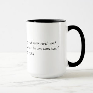 Mug La citation à partir de 1984 deux de George Orwel