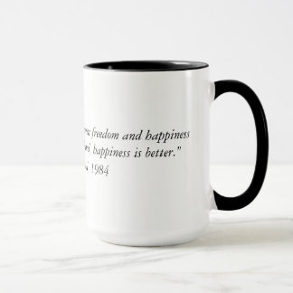 Mug La citation à partir de 1984 deux de George Orwell
