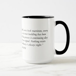 Mug La citation à partir de 1984 deux de George Orwell