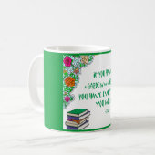 Mug La citation de Cicero sur des bibliothèques (Devant gauche)