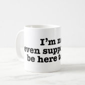 Mug La citation de Dante travaille comme employé la (Devant gauche)