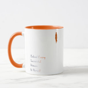 Mug La citation éducative derrière la femme est