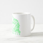 Mug La citation magique de licorne vert clair croient (Devant droit)