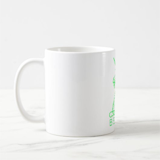 Mug La citation magique de licorne vert clair croient (Gauche)