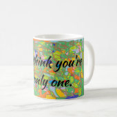 Mug la citation noire orpheline ne pensent pas que (Devant droit)