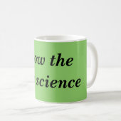 Mug La citation noire orpheline suivent la science (Devant droit)