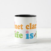 Mug La clarinette mignonne est de rétros fleurs de la (Centre)