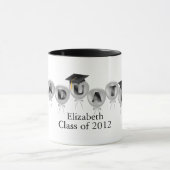 Mug La classe de 2012 ballons avec le diplômé couvre (Centre)
