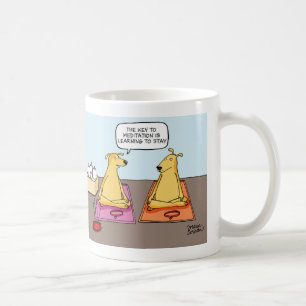 Mug "La clé à la méditation apprend à rester" la t