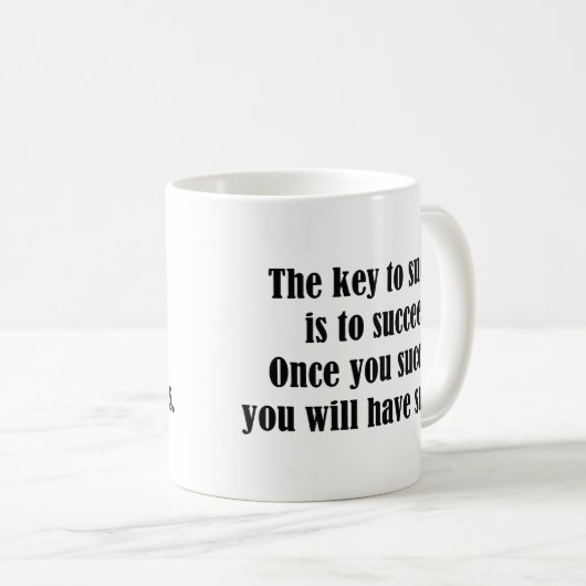 Mug La clé du succès (Devant droit)