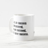 Mug La clé du succès (Devant gauche)