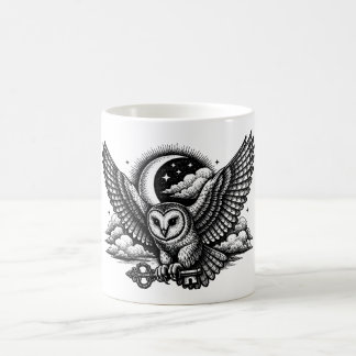 Mug La clé secrète du hibou - Gravure gothique