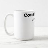 Mug La cohérence moderne est la clé de la typographie (Gauche)