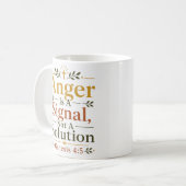 Mug La colère est un signal, pas une solution Citation (Devant gauche)
