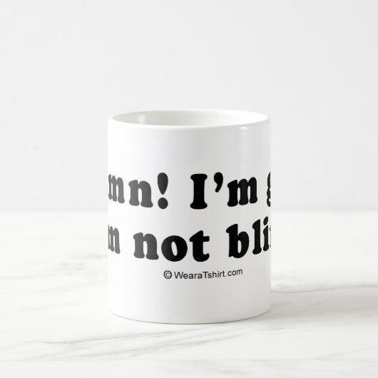 Mug La collecte raye - "je suis heureux je ne suis pas (Centre)