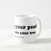 Mug La COLLECTE RAYE - "je veux secouer votre arbre " (Devant droit)