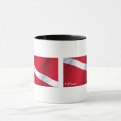 Mug La collection de drapeau de piqué (Centre)