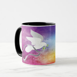 Mug La Colombe Blanche répand la paix