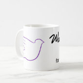 Mug La colombe de la paix (Devant gauche)