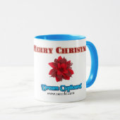 Mug La colombe de Noël : (Devant droit)