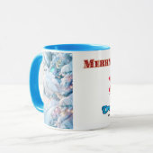 Mug La colombe de Noël : (Devant gauche)