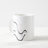 Mug La colombe stylisée dans les couleurs pastel (Devant gauche)