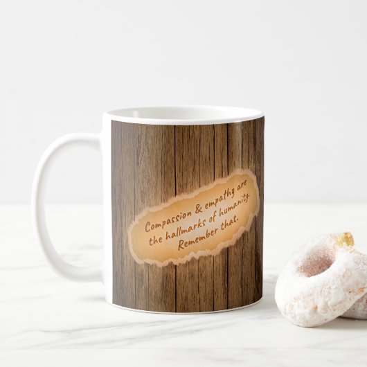 Mug La compassion et l'empathie sont les marques de l' (Avec donut)
