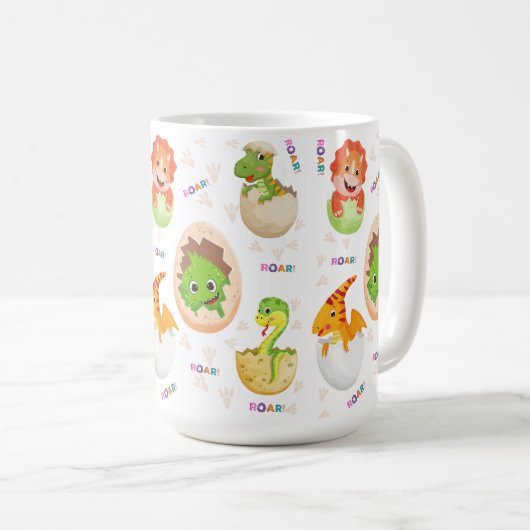 MUG LA CONCEPTION DES DEVIS DE DINOSAUR (Devant droit)