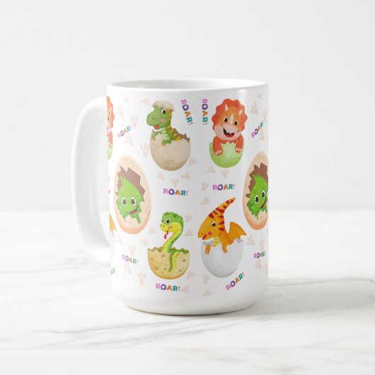 MUG LA CONCEPTION DES DEVIS DE DINOSAUR (Devant gauche)