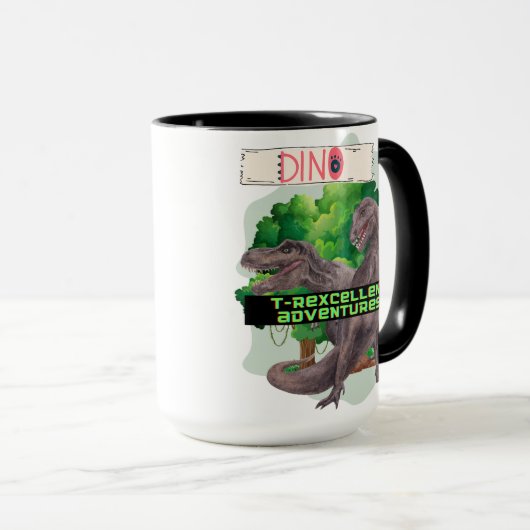 MUG LA CONCEPTION DES DEVIS DE DINOSAUR (Devant droit)