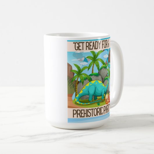 MUG LA CONCEPTION DES DEVIS DE DINOSAUR (Devant droit)