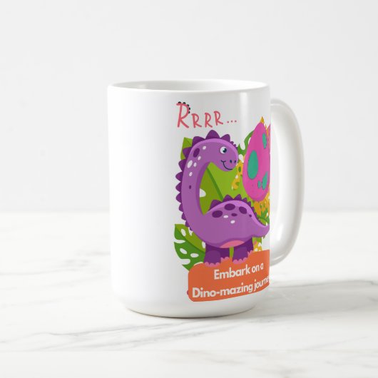 MUG LA CONCEPTION DES DEVIS DE DINOSAUR (Devant droit)