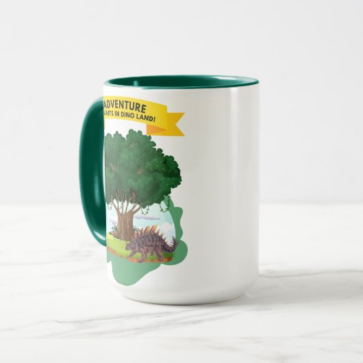 MUG LA CONCEPTION DES DEVIS DE DINOSAUR (Devant gauche)