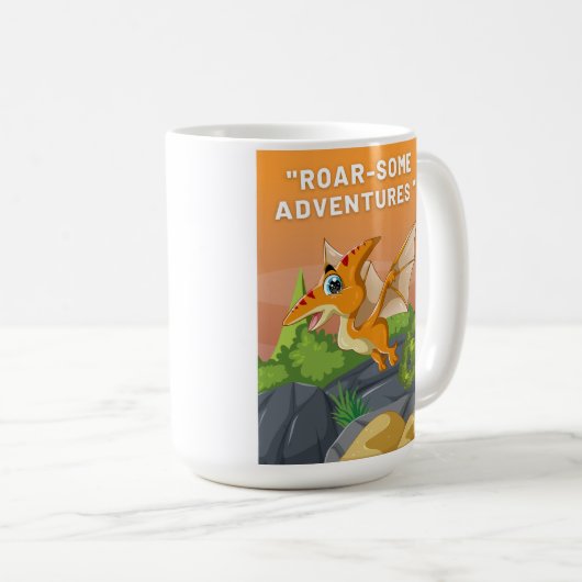 MUG LA CONCEPTION DES DEVIS DE DINOSAUR (Devant droit)
