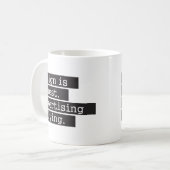 Mug La conception est honnête - noir (Devant gauche)