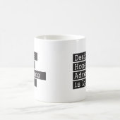 Mug La conception est honnête - noir (Centre)