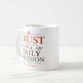 Mug La confiance est une décision quotidienne Dévozion (Devant gauche)